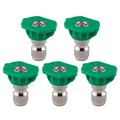 Clean Strike Pressure Washer Spray Nozzle Tips, 25-Degree Green, 1/4 Inch 5PK (2.0 Orifice) CS-1038